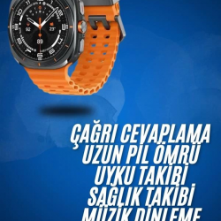 Mey İthalat® 2025 Model Gelişmiş Özellikli Nabız Sensörlü Spor Takibi Yapabilen Titreşimli Saat