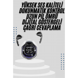 Mey İthalat® 2025 Model Kablosuz Bluetooth Kulaklık ANC ENC Destekli HİFİ Stereo