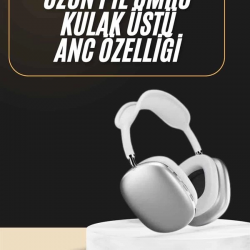 Mey İthalat® 2025 Model Kulak Üstü Kablosuz Bluetooth Kulaklık Gürültü Azalta Uzun Pil