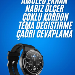 Mey İthalat® 2025 Model Yeni Nesil GPS Uyumlu Uyku Takibi Ve Sağlık Takibi Spor Modları