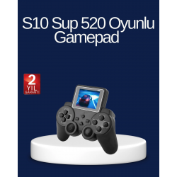 Mey İthalat® 2025 S10 Gamepad 520 Klasik Retro Oyunlu TV Bağlantılı A Kalite Orijinal