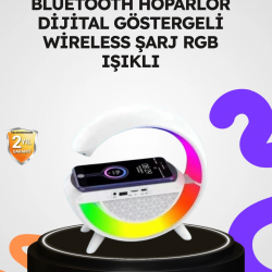 Mey İthalat® 2025 Yeni Seri 15W Kablosuz Şarjlı LED Atmosfer Lambası