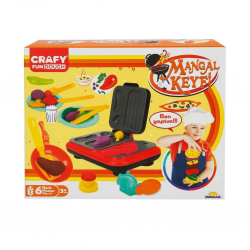 Mey İthalat®  2052 Crafy Mangal Keyfi Oyun Hamuru Seti 300 g 22 Parça