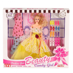 Mey İthalat® 207 Ayakkabı Setli Candy Girl Bebek -Toys