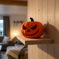 Mey İthalat® 21 cm Kapaklı Balkabağı Kutu Konsept Dekor