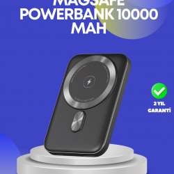 Mey İthalat® 22.5W Hızlı Şarj Destekli Manyetik Powerbank Kompakt Tasarım