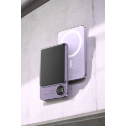 Mey İthalat® 22.5W Magsafe Kablosuz Şarjlı Powerbank Dijital Ekran ve Hızlı Şarj