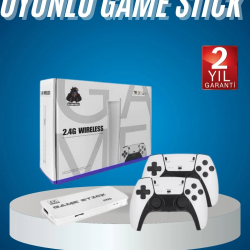 Mey İthalat® 2.4 GHZ Oyun Konsolu Çift Konsol 4K Ultra Hd Game Stick