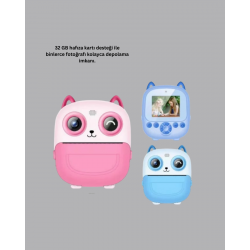 Mey İthalat® 2.4 İnç Ekranlı Çocuk Fotoğraf Makinesi 6X Zoom Özellikli