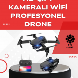 Mey İthalat® 2.4G 4CH Katlanabilir Drone 100 Metre Uçuş Mesafeli