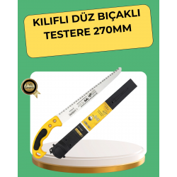 Mey İthalat® 270 mm Düz Bıçaklı Bahçe Budama Testeresi Kılıflı
