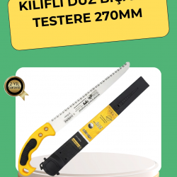 Mey İthalat® 270 mm Düz Bıçaklı Bahçe Budama Testeresi Kılıflı