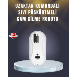 Mey İthalat® 2800 Pa Güçlü Emişli Akıllı Cam Temizleyici Robot
