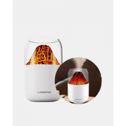 Mey İthalat® 280ml Alev Işıklı Ultrasonik Hava Nemlendirici Sessiz ve USB Şarjlı