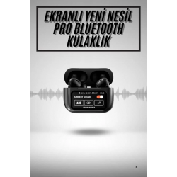 Mey İthalat® 2.Nesil Pro Ekranlı Sesli Görüşme Yapabilen Kablosuz Bluetooth Kulaklık