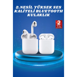 Mey İthalat® 2.Nesil Yeni Model TWS Bluetooth Kulaklık Dokunmatik Kontrol Yüksek Ses Kaliteli