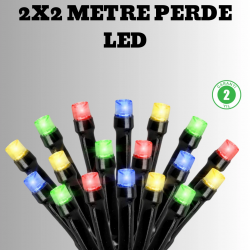Mey İthalat® 2x2 Metre Pil ile Çalışan Perde LED Işık – 8 Modlu Dekoratif