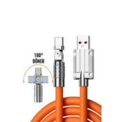 Mey İthalat® 3 İn 1 Süper Hızlı Şarj Kablosu Android ve İOS Uyumlu Silikon Şarj Kablosu