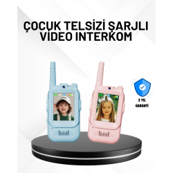 Mey İthalat® 3–12 Yaş Çocuklara Uygun Görüntülü Walkie Talkie Seti