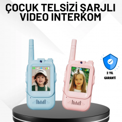 Mey İthalat® 3–12 Yaş Çocuklara Uygun Görüntülü Walkie Talkie Seti