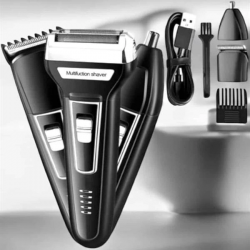 Mey İthalat® 3 Başlıklı Kulak Ve Burun Tıraş Makinesi Erkeklere Özel