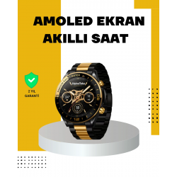 Mey İthalat® 3 Bileklikli Amoled Akıllı Saat Bluetooth Çağrı ve Sağlık Takipli