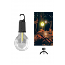 Mey İthalat® 3 Farklı Mod LED'li Şarjlı Asma Kancalı Kamp Lambası Taşınabilir Ampul