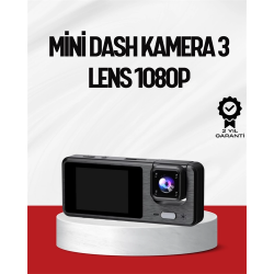 Mey İthalat® 3 Kameralı DVR Araç Kamerası – Tam Güvenlik, Tam Kapsama