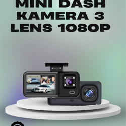 Mey İthalat® 3 Kanallı Araç Kamerası – Full HD 1080P Kayıt, 2” Ekran, Park Gözetimi Desteği