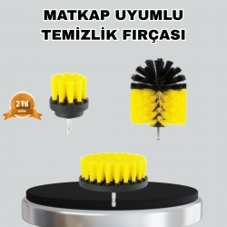Mey İthalat® 3 Parça Matkap Fırça Temizlik Seti – Her Yüzey İçin Güçlü ve Pratik Çözüm