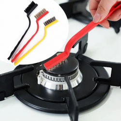 Mey İthalat® 3 Parça Tel Fırça Detaylı Temizlik Seti