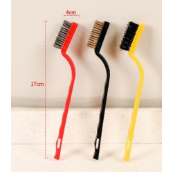 Mey İthalat® 3 Parça Tel Fırça Detaylı Temizlik Seti