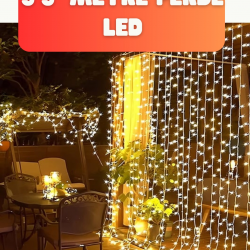 Mey İthalat® 300 LED Perde Işık – Sıcak Beyaz Dekoratif Aydınlatma