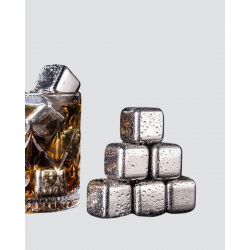 Mey İthalat® 304 Paslanmaz Çelik Buz Küpü Seti Sulandırmadan Soğutan Yeniden Kullanılabilir