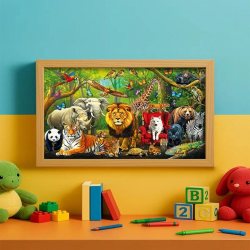 Mey İthalat® 31504 FOREST ANIMALS 100 PARÇA PUZZLE