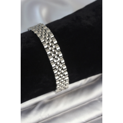 Mey İthalat® 316L Çelik 12 mm Kalınlıkta Gümüş Renkli Erkek Bileklik