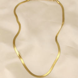 Mey İthalat® 316L Çelik Altın Renk 45 cm İtalyan Zincir Model Kadın Kolye