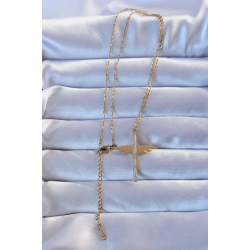 Mey İthalat® 316L Çelik Altın Renk Zirkon Taşlı Mikail Kolye