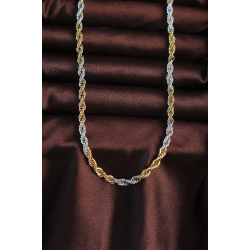 Mey İthalat® 316L Çelik Çift Renk Burgu Tasarımlı Kolye