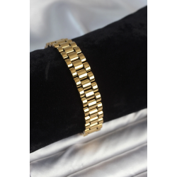 Mey İthalat® 316L Çelik Gold Renk 12 mm Kalınlık Erkek Bileklik