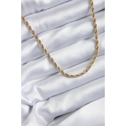 Mey İthalat® 316L Çelik Gold Renk 60 cm Burgu Model Kadın Kolye