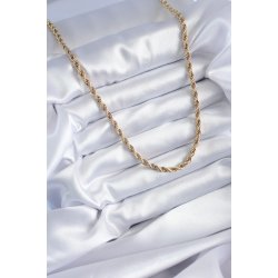 Mey İthalat® 316L Çelik Gold Renk 60 cm Burgu Model Kadın Kolye