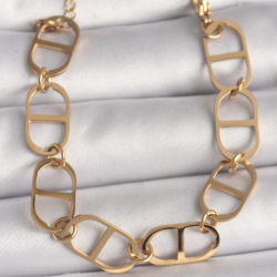 Mey İthalat® 316L Çelik Gold Renk Kadın Bileklik