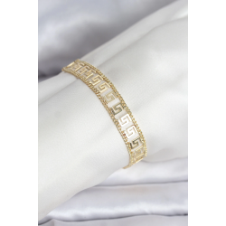 Mey İthalat® 316L Çelik Gold Renk Labirent Model Kadın Bileklik