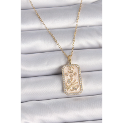 Mey İthalat® 316L Çelik Gold Renk Zincir Yengeç Burcu Zirkon Taşlı Kadın Kolye