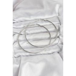 Mey İthalat® 316L Çelik Gümüş Renk 75 mm Halka Küpe