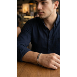 Mey İthalat® 316L Çelik Gümüş Renk Ayetel Kürsi Yazılı Bileklik