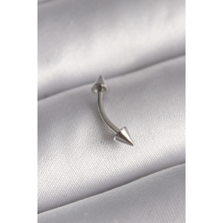 Mey İthalat® 316L Çelik Gümüş Renk Çivi Model Piercing
