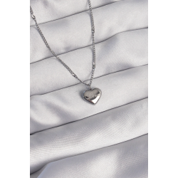 Mey İthalat® 316L Çelik Gümüş Renk Kalp Model Love Kolye