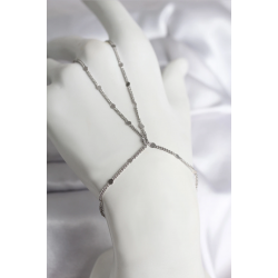 Mey İthalat® 316L Çelik Gümüş Renk Parçalı Ezme Zincir Model Kadın Şahmeran